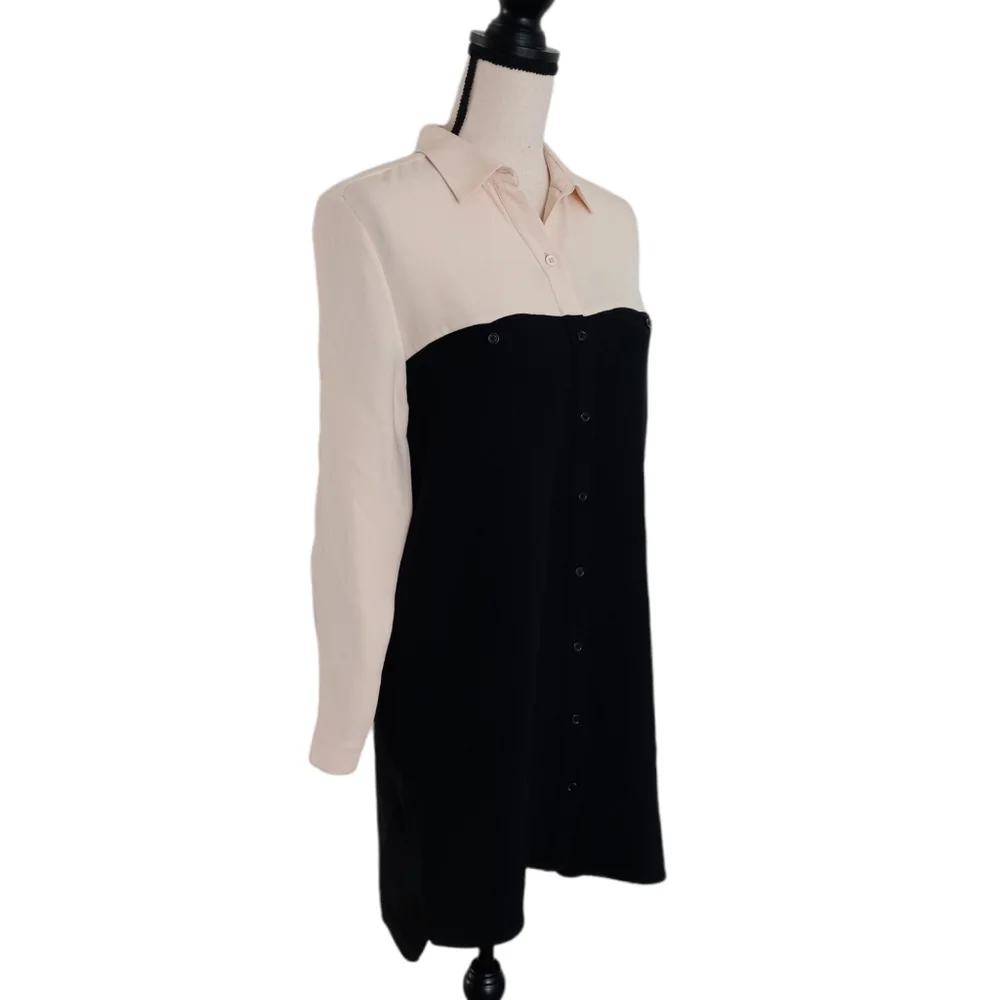 Jenni Kayne Button Up Color Block Shirt Dress - Picture 2 of 11